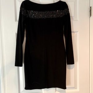 Black cocktail dress